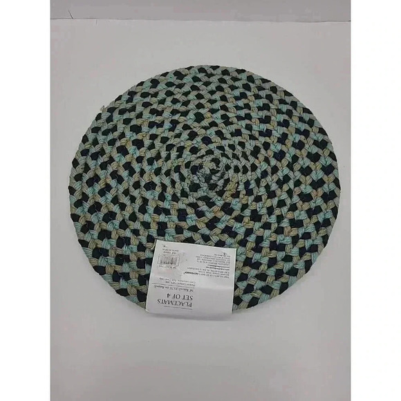 Bee & Willow Round Jute Placemats New with Tags Set of 4 14" Round - Picture 2 of 6